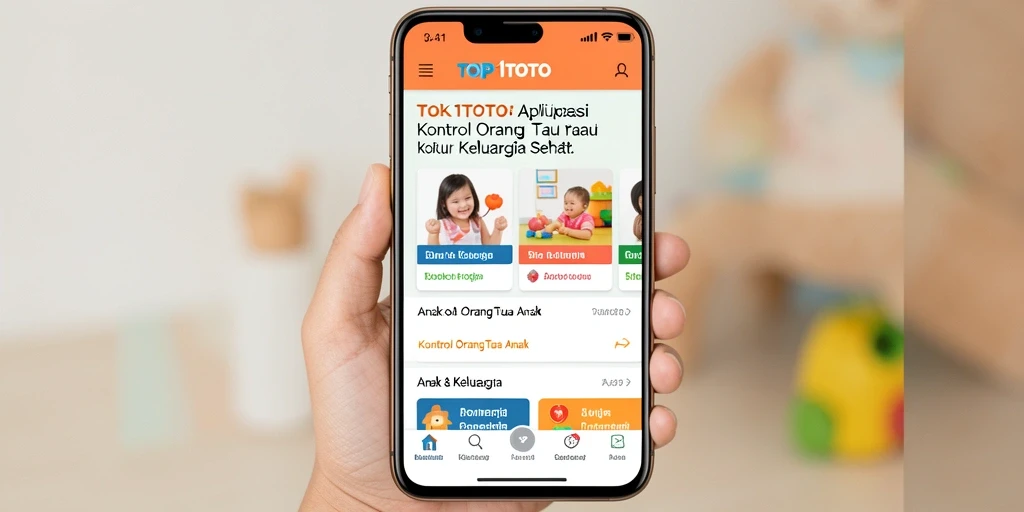 Tampilan antarmuka <strong>TOP1TOTO</strong> yang intuitif untuk kontrol orang tua.